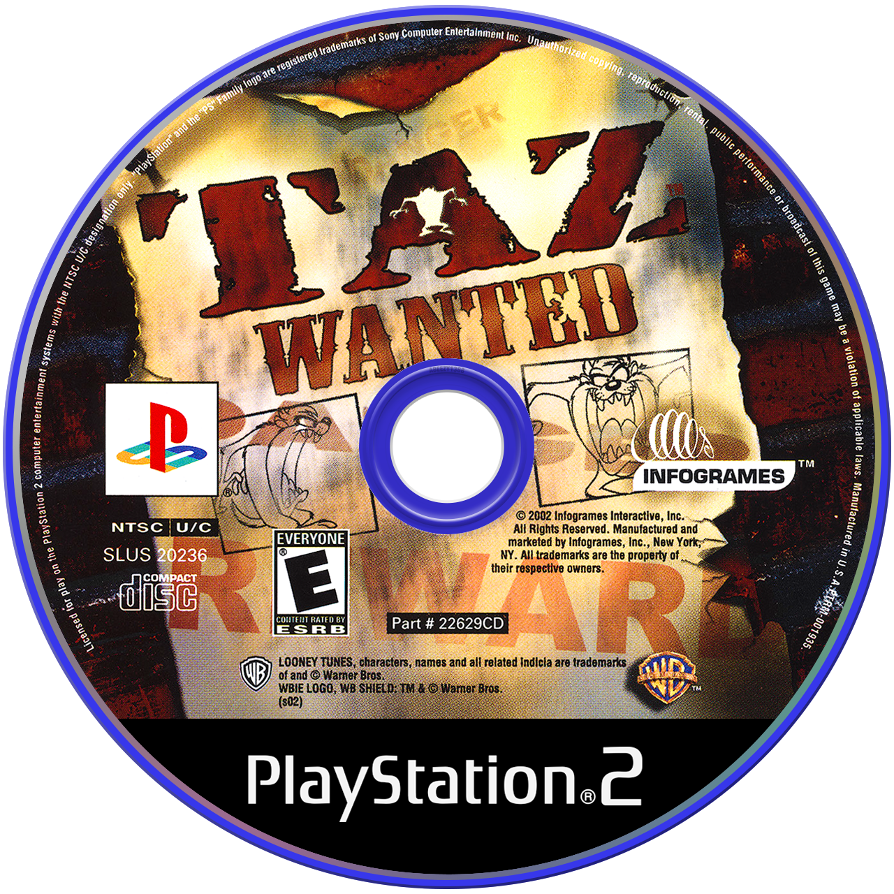 Taz Wanted media 4 for Playstation 2